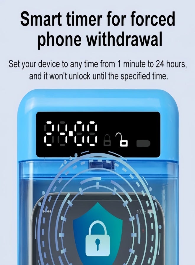 YINPAGE Portable Timer Phone Lock Box - Universal for iPhone & Android, Self-Control Tool for Kids, Students & Adults to Stay Focused & Enhance Mental Wellness - Image 4