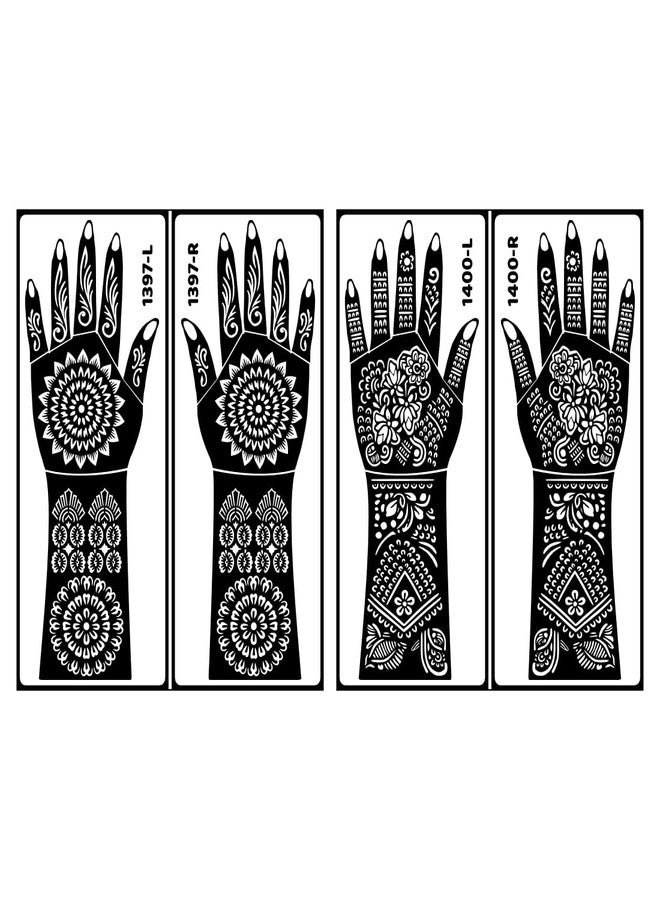 ORDERSHOCK Unique Pattern Mehndi Stencil Sticker For Best Solution For Quick Mehndi At Home Without Mess - Image 1