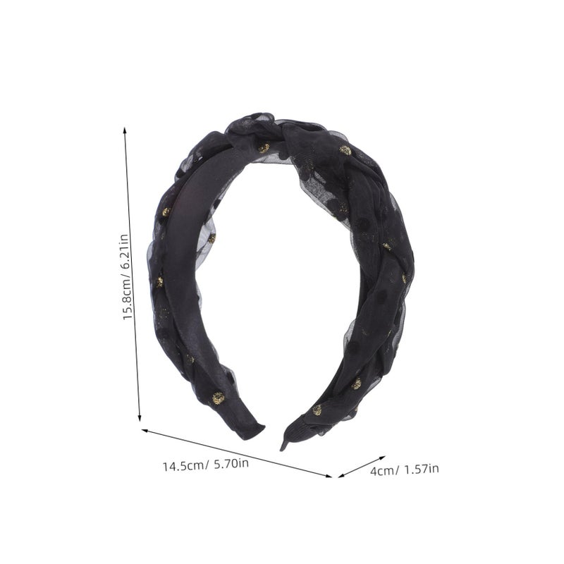 Wide Mesh Headband For Women Comfortable Hair Accessory For Casual Outings - Image 3