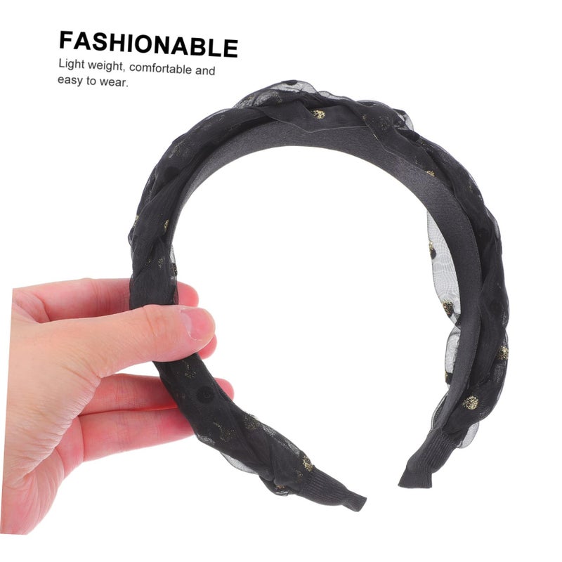 Wide Mesh Headband For Women Comfortable Hair Accessory For Casual Outings - Image 5