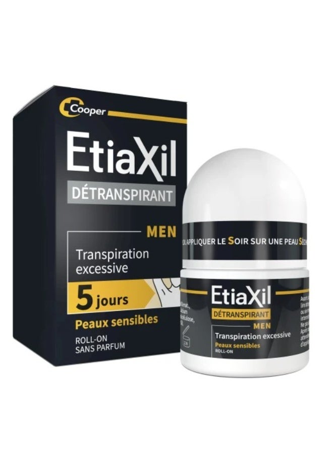 Etiaxil Antiperspirant Men Sensitive Skin Roll-On 15 ml - Image 1