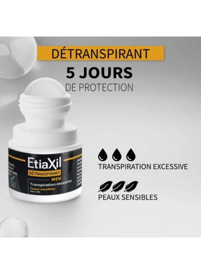 Etiaxil Antiperspirant Men Sensitive Skin Roll-On 15 ml - Image 3