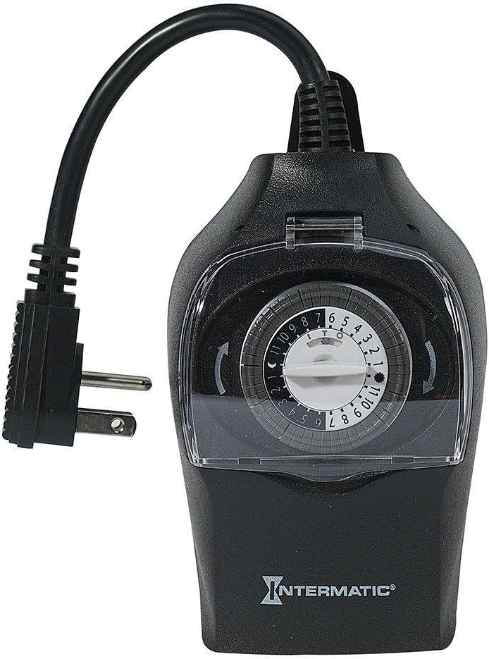 Intermatic HB31K 24 Hour 15-Amp Outdoor Timer for Decorations and Lights, Weatherproof - Image 3