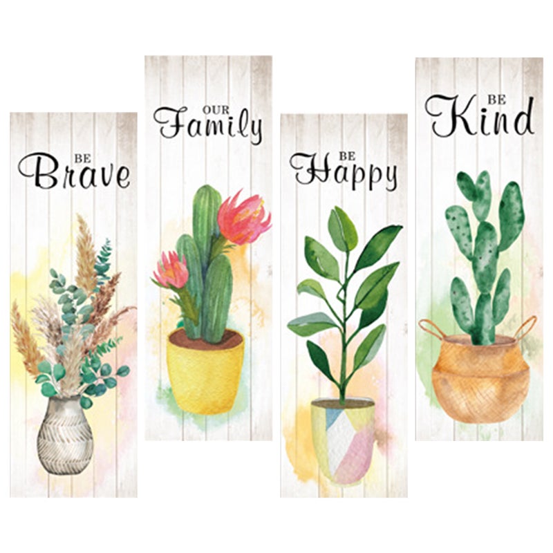 4pcs Wall Art Hanging Paintings Decorative Wall Picture Home Wall Board Painting - Image 1