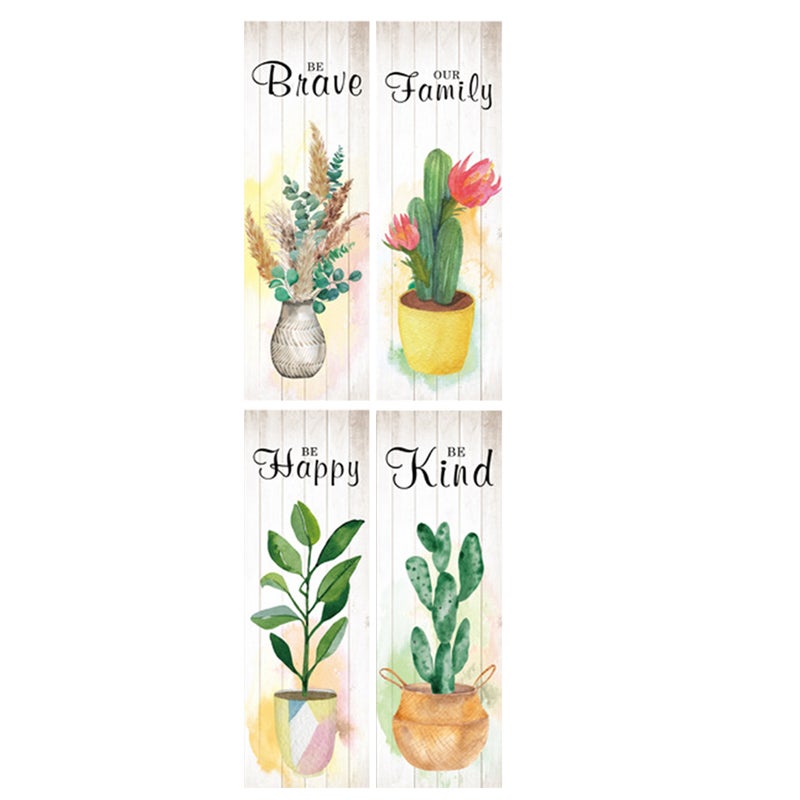 4pcs Wall Art Hanging Paintings Decorative Wall Picture Home Wall Board Painting - Image 3