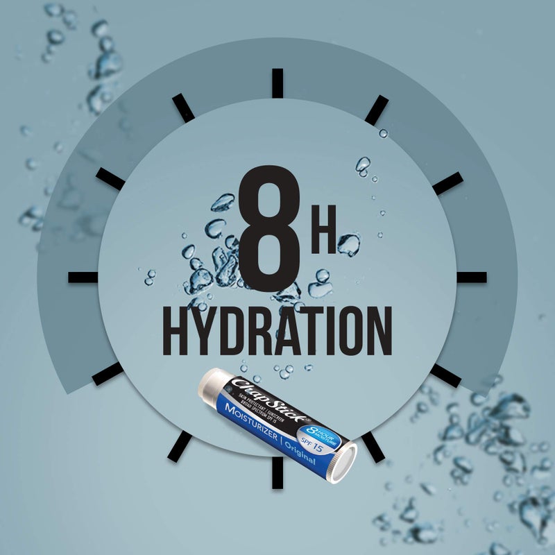 ChapStick Moisturizer (Original Flavor, 0.15 Ounce) Lip Balm Tube, Skin Protectant, Lip Care, SPF 15 (Pack of 12), Blue - Image 4