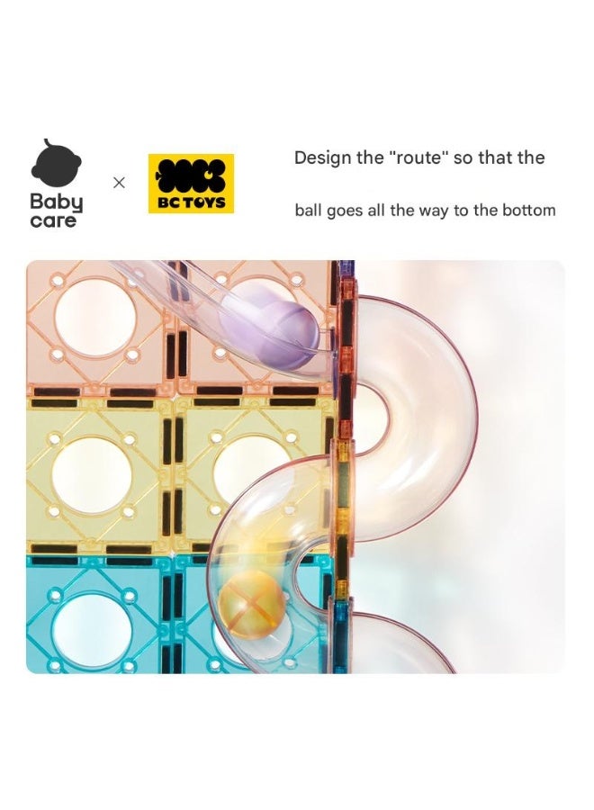 Babycare - Creativity Kids Pipe Magnetic Sheets toys Multicolor - 100 Pcs - Image 4