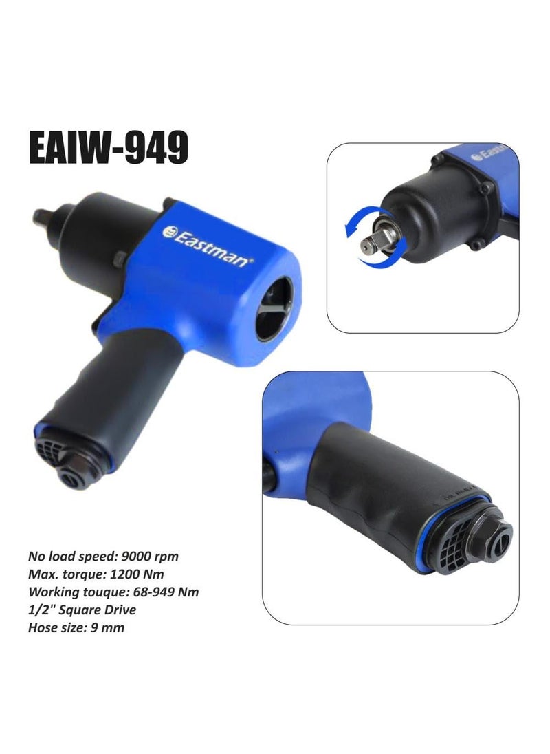 Eastman Eastman 220V Air Corded Impact Wrench with 350W Power 9000 RPM no load speed 1220 nm Torque 12 inch 127mm Chuck size electrical tools for electrician EAIW949  - Image 4
