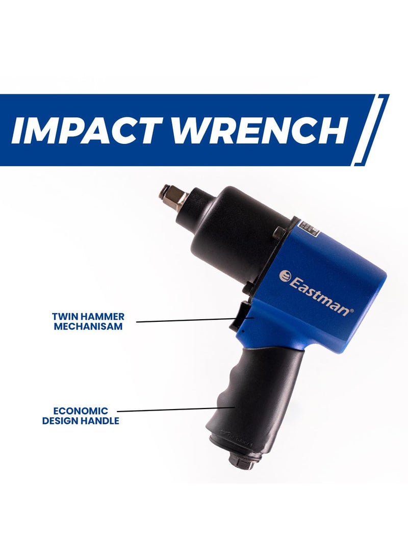 Eastman Eastman 220V Air Corded Impact Wrench with 350W Power 9000 RPM no load speed 1220 nm Torque 12 inch 127mm Chuck size electrical tools for electrician EAIW949  - Image 5