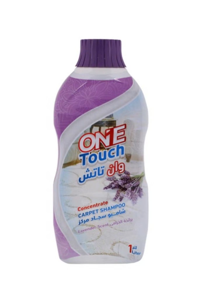 One Touch Concentrated carpet shampoo with lavender scent, 1 liter