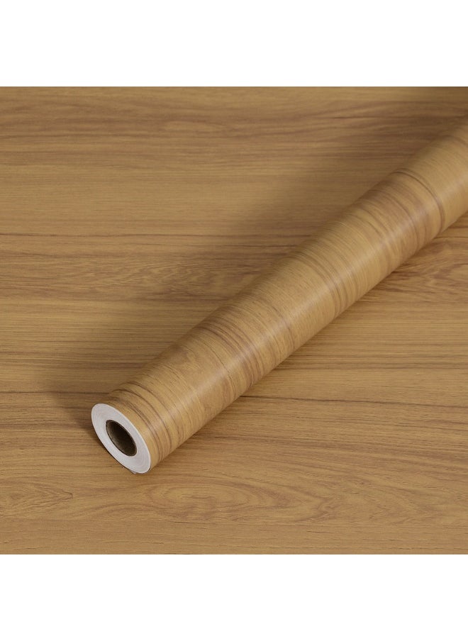 Anna 45cm x 5m Waterproof, Moisture-Proof, and Oil-Proof Faux Wood Grain Self-Adhesive Wallpaper for Home Renovation  - Image 1
