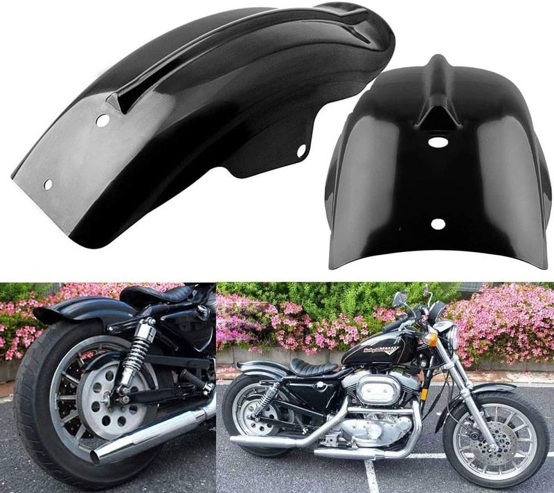 TESWNE Custom Black Rear Fender Mudguard For Motorcycle Cruiser Chopper Bobber Café Racer for Shadow for Yamaha V Star - Image 1