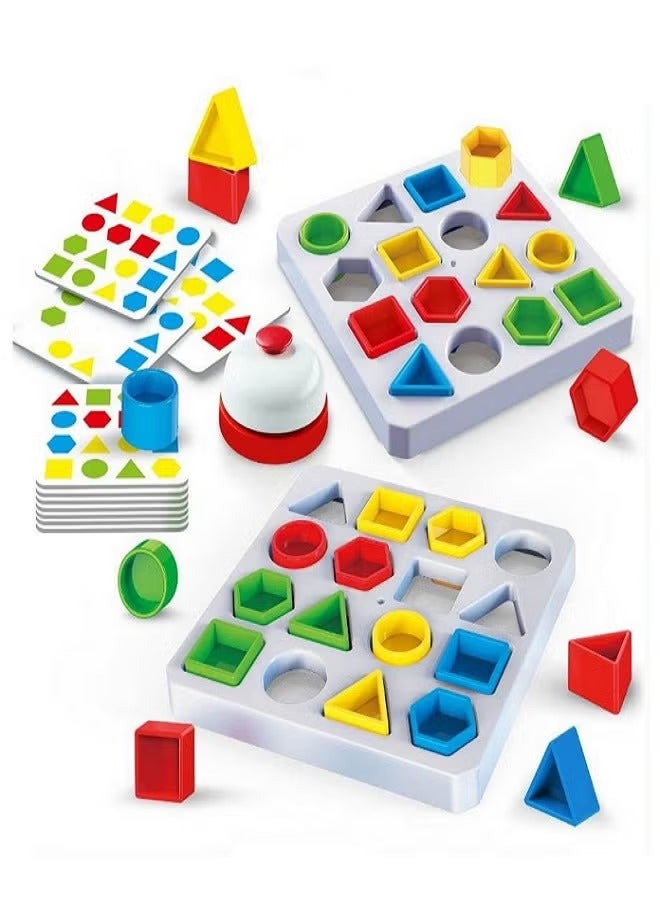 Color-Shape Matching Game Sensory Educational Toy, Sensory Games, Shapes and Colors Educational Toy, Parent-Child Interactive Game, Early Educational Development - Image 2