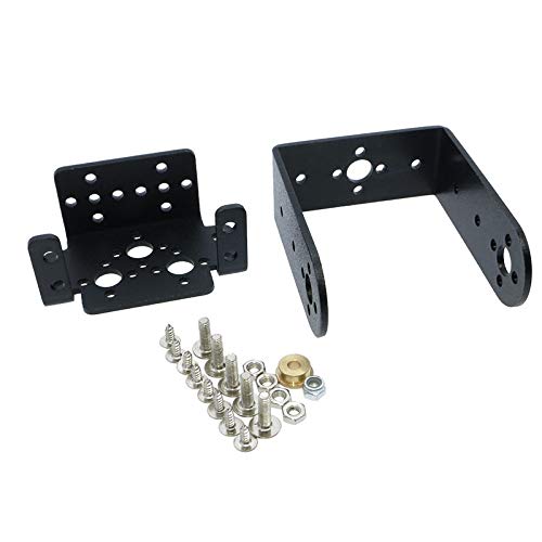 Bolsen 2 Set 2 DOF Short Pan and Tilt Servos Bracket Sensor Mount Kit for Compatible MG995 Retail - Image 2