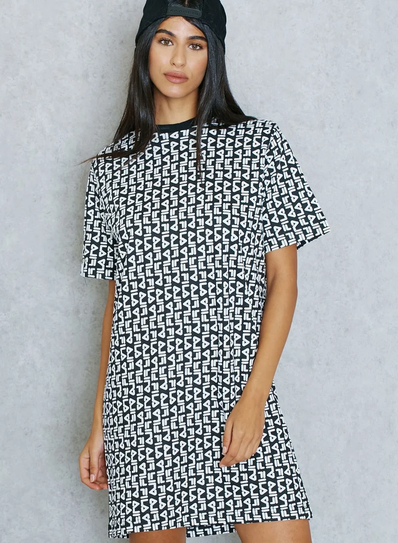 FILA Logo Print T-Shirt Dress
