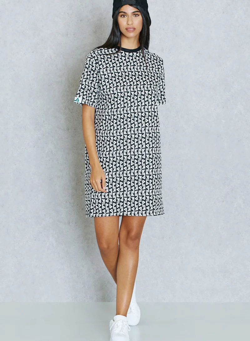 FILA Logo Print T-Shirt Dress