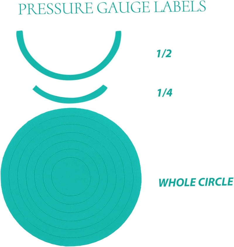 CANIGHT 7sheets Pressure Gauge Label Stickers Easy Install Visibility for Multiple Gauge - Image 4