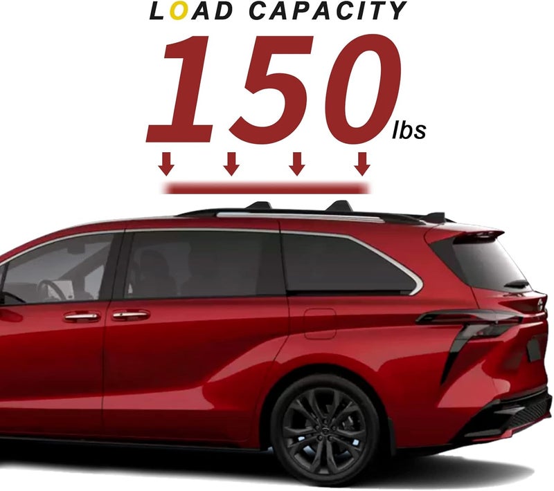 KINGGERI Roof Rack Cross Bars for Toyota Sienna 2021-2022 - Aluminum Replacement for Cargo Carrier - Image 4