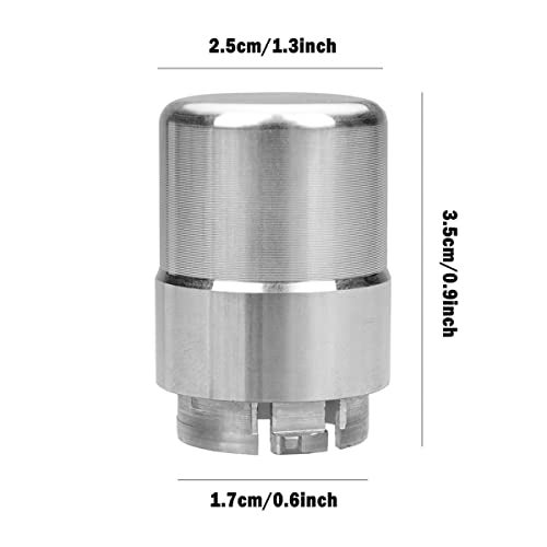 Canitu Transmission Shifter Button Knob Gear Shift Handle Button for Hummer H2 and H2 SUT 2003 2004 2005 2006 2007 2008 2009, CNC Aluminum Alloy Anti-Raust Durable Accessories (Silver) - Image 2