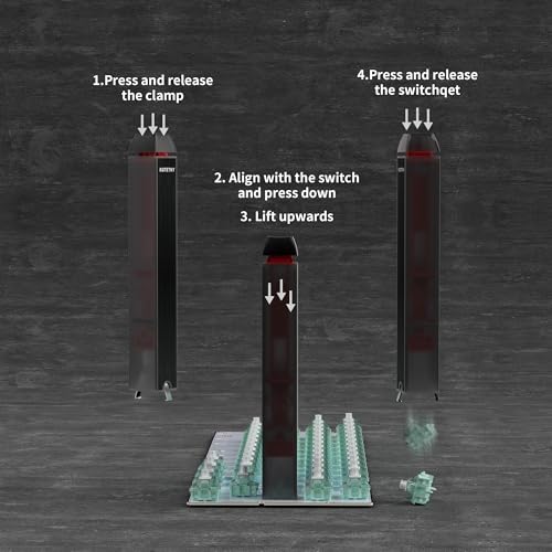 kutethy Twins Switch Puller Keycap Puller for Mechanical Keyboard, DIY Tool Easily Remove and Replace Gaming Keyboard Switches and keycaps(Black - Image 5