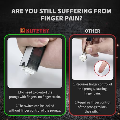 kutethy Twins Switch Puller Keycap Puller for Mechanical Keyboard, DIY Tool Easily Remove and Replace Gaming Keyboard Switches and keycaps(Black - Image 2