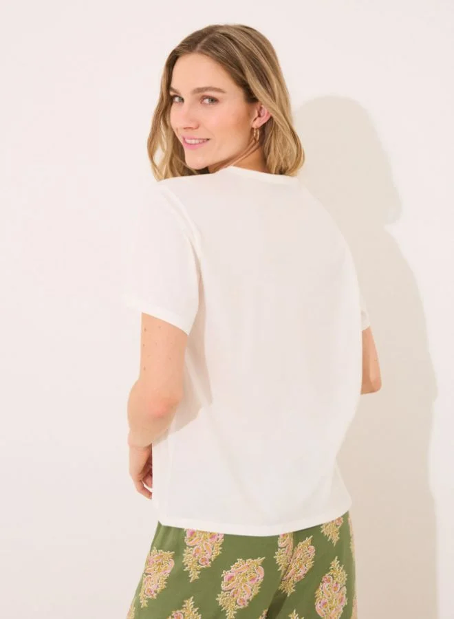 women'secret 100% cotton short sleeve T-shirt "vegetables"