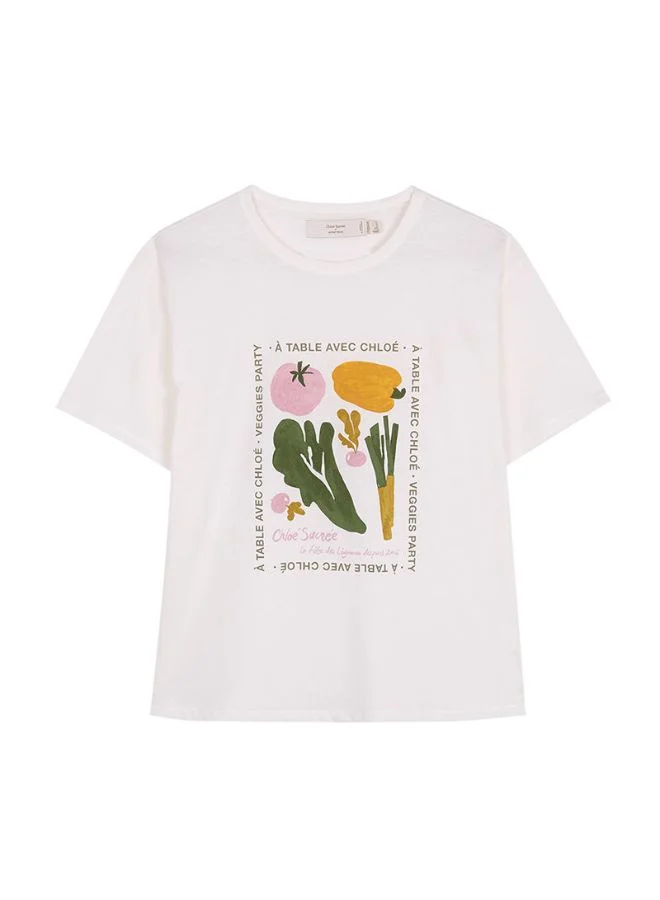 women'secret 100% cotton short sleeve T-shirt "vegetables"