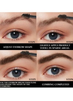 SYOSI Eyebrow Gel, Tinted Eyebrow Mascara Gel Set, 2 Pack Taupe Long Lasting Waterproof Transfer-proof Eyebrow Cream, Eyebrow Brush With Color Fast Sculpt to Fill in Eyebrows Thickening  - Image 3