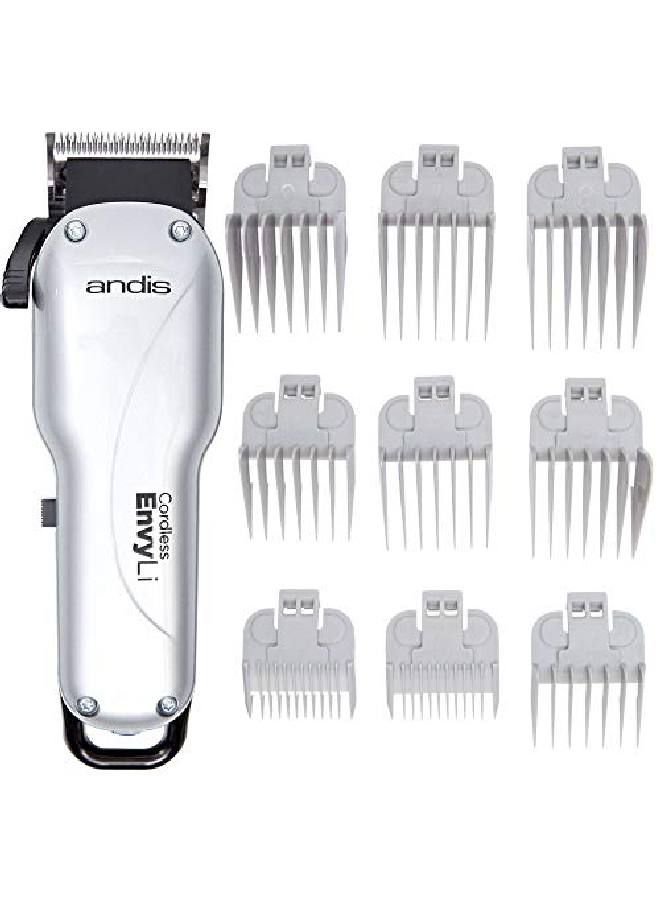 Andis 73000 Envy Cordless Lithium Ion Adjustable Blade Clipper Grey 15 Piece Set - Image 1