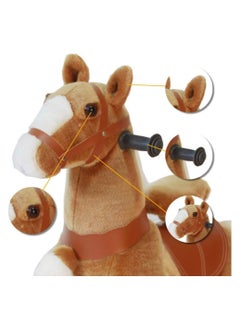 Cool Baby Style COOLBABY Ride On Horse Natural Mechanical Kids Real Walking Horse Small Unicorn Horse Toddlers Plush Pony Riding Horse  - Image 3