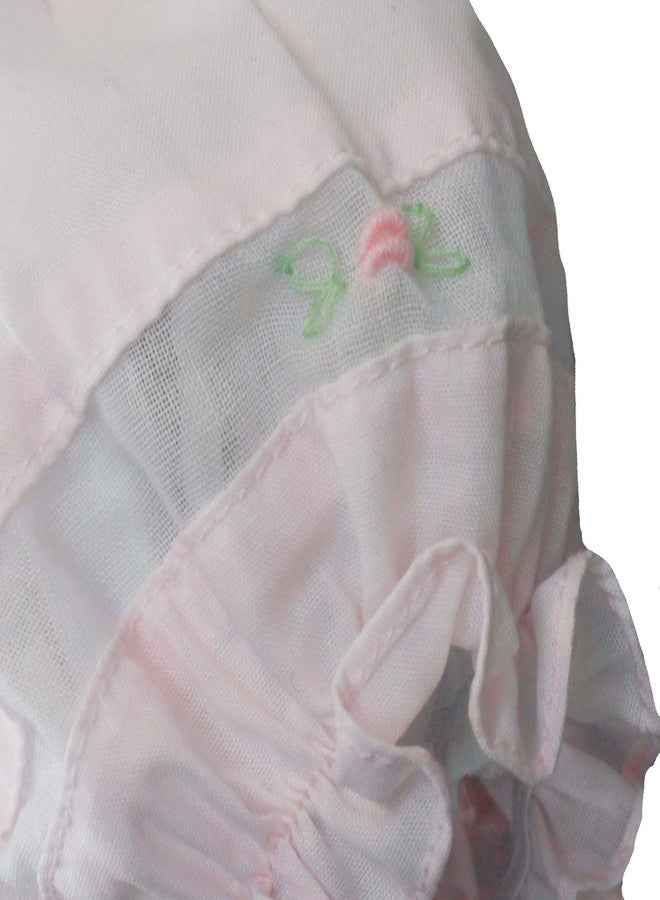 Petit Ami Baby Girls’ Smocked Daygown with Voile Insert, 9 Months, Pink - Image 5