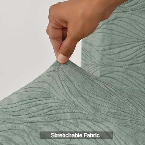 Yellow Weaves 4 Seater Stretchable Sofa Cover, Elasticity Slipcover for Couch Protector Stretchable Protective Case with Universal Fit (Botanical Pastel Green) - Image 4