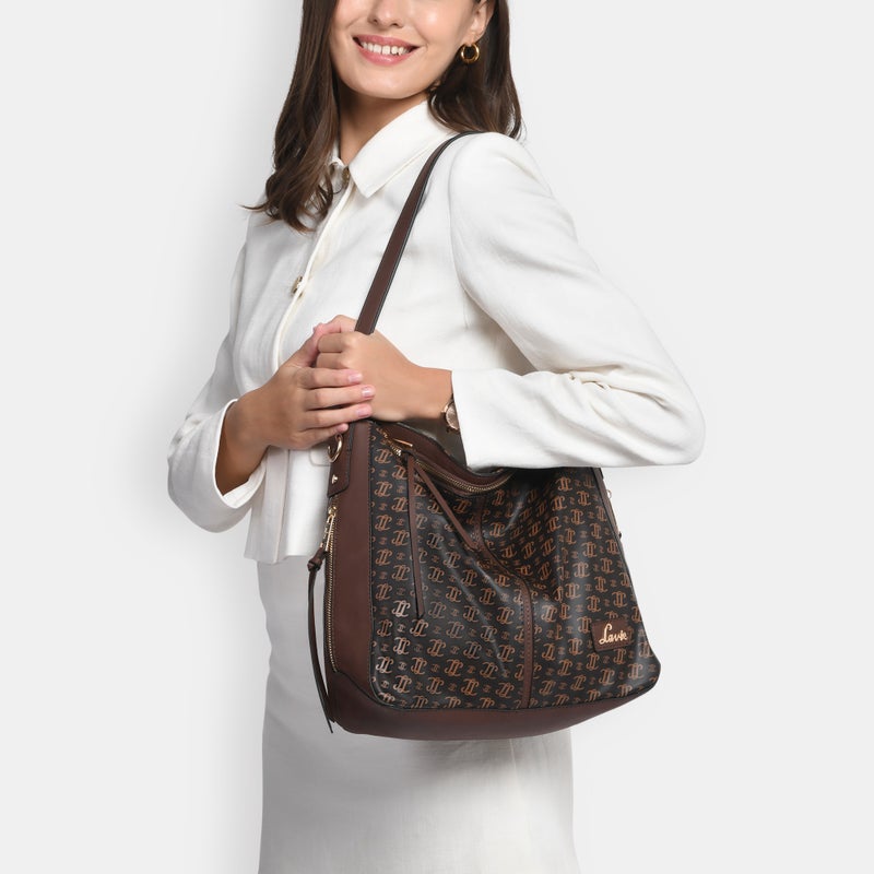 Lavie Woman's Clair Large Hobo Handbag(CHOCO) - Image 2