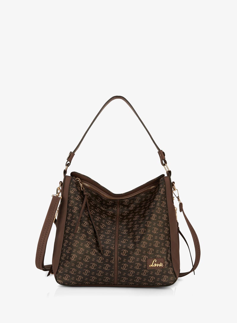 Lavie Woman's Clair Large Hobo Handbag(CHOCO) - Image 1