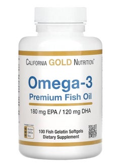 California Gold Nutrition Omega-3   100 Softgels 