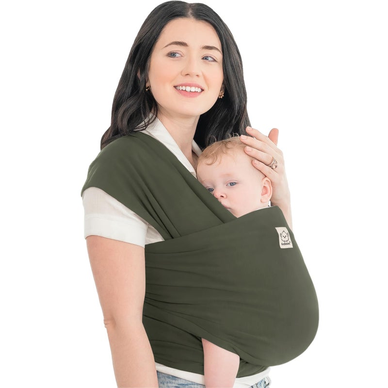 KeaBabies Baby Wrap Carrier - All in 1 Original Baby Carrier Newborn to Toddler Sling, Easy to Wear, Hands Free Bonding, Lightweight, Breathable Infant Wraps (Forest) - Image 1