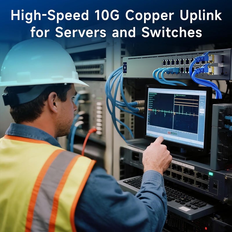 CableMatters وحدة الإرسال والاستقبال النحاسية 10GBASE-T SFP+ إلى RJ45 لمعدات Cisco وUbiquiti وTP-Link وNetgear وD-Link وMikroTik وSupermicro - Image 3