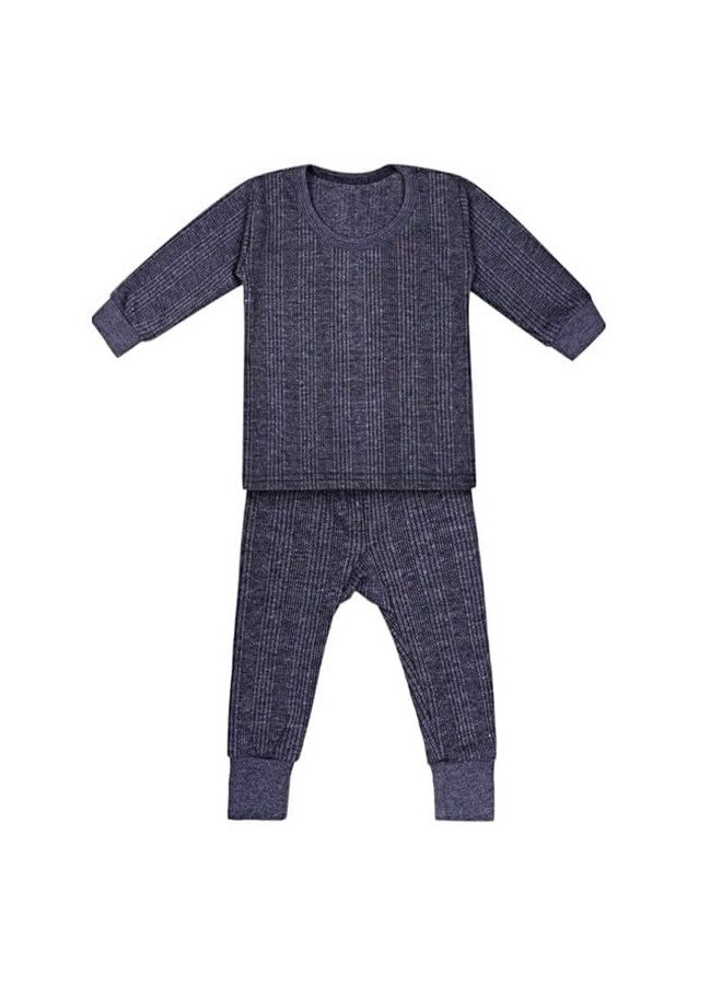 BONUM New Winter Wear Thermal Innerwear Top & Full Pant Woolen Warmer Combo Set for Girls Boys, Kids Unisex Body Warmer Thermal (Set of 3) - Image 4