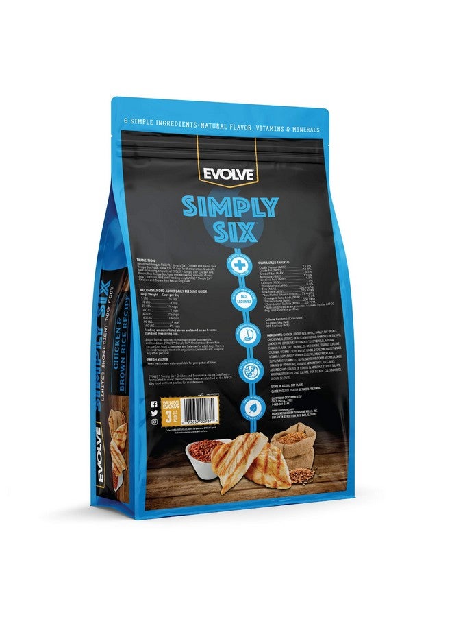 Evolve Pet Food Simply Six Chicken and Brown Rice Recipe Dog Food 4 lb. Bag - Image 2
