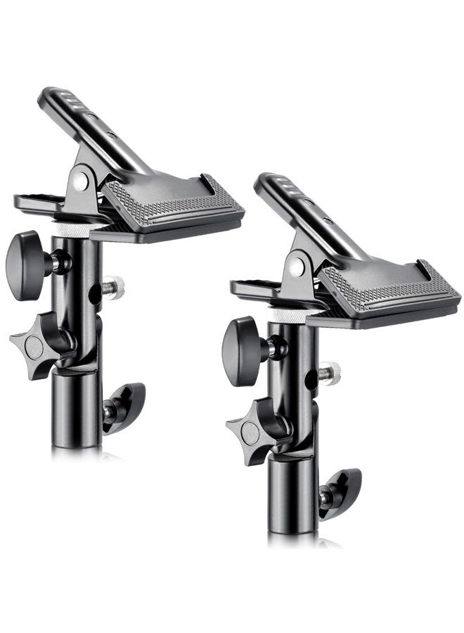 Neewer ® 2 PCS Photo Studio Heavy Duty Metal Clamp Holder with 5/8" Light Stand Attachment for Reflector - Image 1