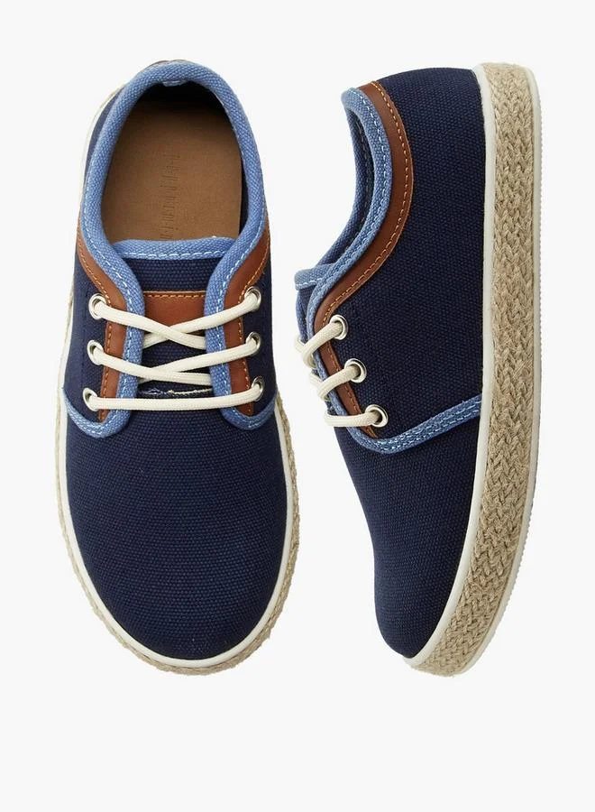 ببرمنة Boys Lace-Up Espadrille Sneakers