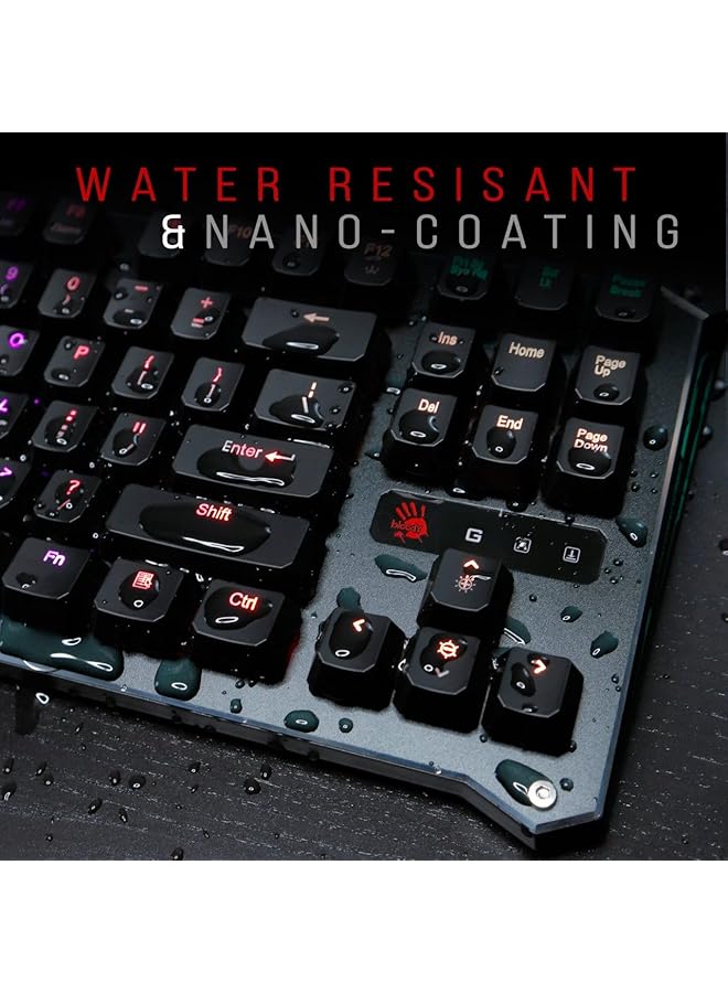 Bloody Mechanical Keyboard B930 Rgb Tenkeyless Light Strike Libra Optical Keyboard Lk Sound Creator Tech Zero Lag Response Self Customize Rgb Animation Spill Resistant Nano Coating - Image 4
