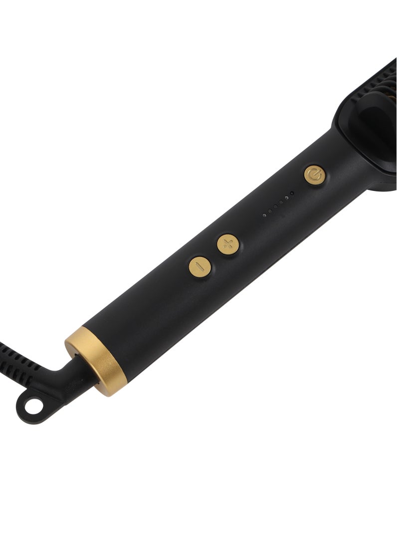 KRYPTON 40W Hair Straightener Brush-KNHBS6582 , with PTC Heating, 5 Temperature Settings, 360 Swivel Cord, Ceramic Heating Plates - Image 3