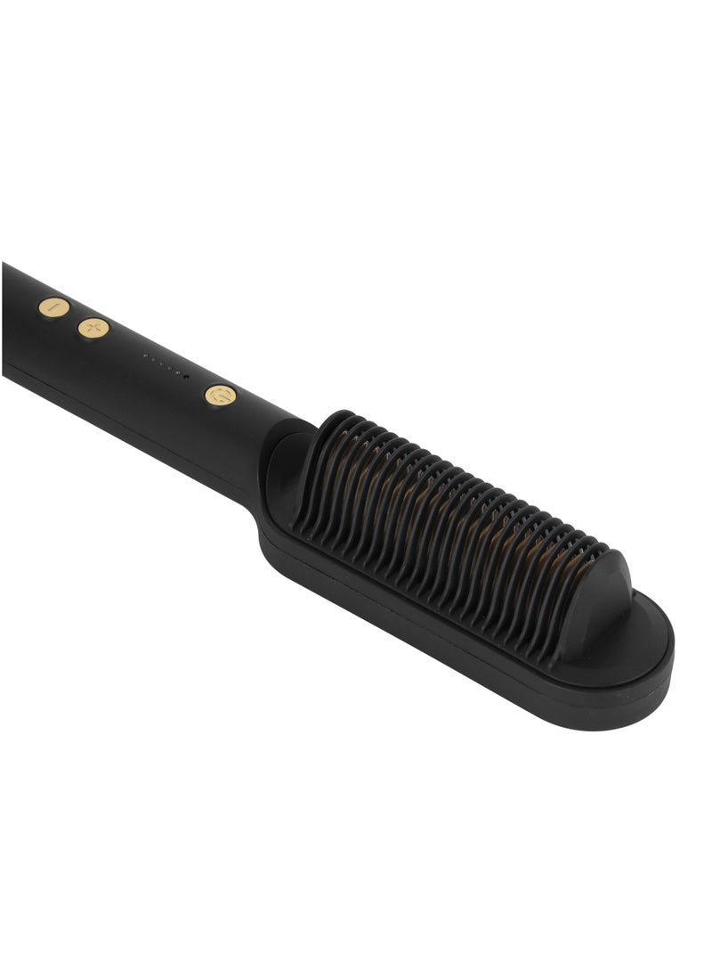 KRYPTON 40W Hair Straightener Brush-KNHBS6582 , with PTC Heating, 5 Temperature Settings, 360 Swivel Cord, Ceramic Heating Plates - Image 4