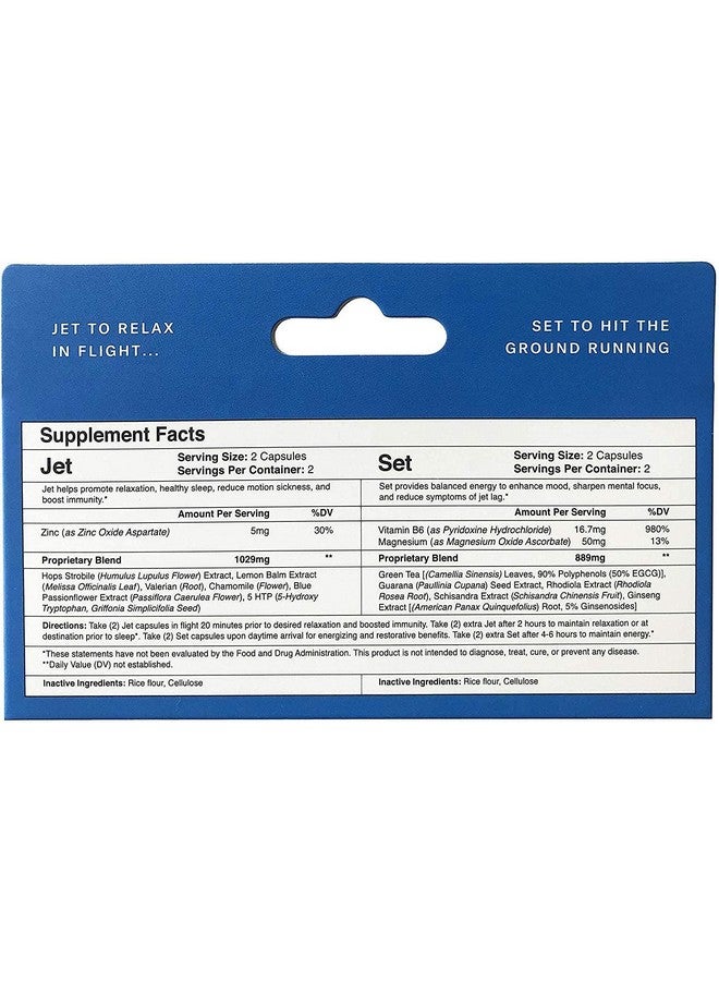 Jet Set Natural | Sleep Specialist Created | Two Step Jet Lag Relief | Relax in Flight, Energize on Arrival | Vegan | Travel Must Have | Flight & Travel Essential for Jet Lag Relief - Image 2
