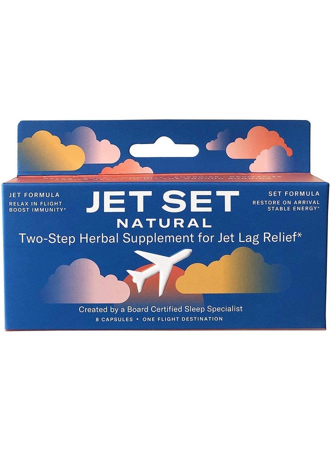 Jet Set Natural | Sleep Specialist Created | Two Step Jet Lag Relief | Relax in Flight, Energize on Arrival | Vegan | Travel Must Have | Flight & Travel Essential for Jet Lag Relief - Image 1
