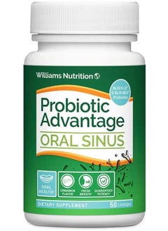 Healthy Directions Dr. Williams, Probiotic Advantage, Oral Sinus, Natural Cinnamon Flavor, 50 Lozenges