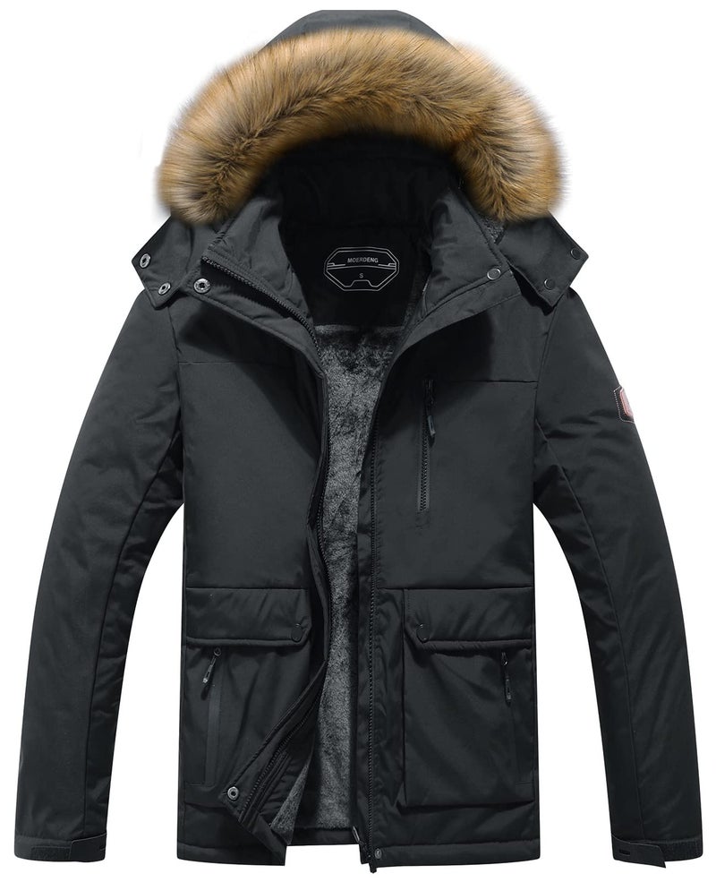 MOERDENG Womens Waterproof Ski Snow Jacket Winter Warm Hooded Snow Coat Mountain Windproof Ski Jacket For Women