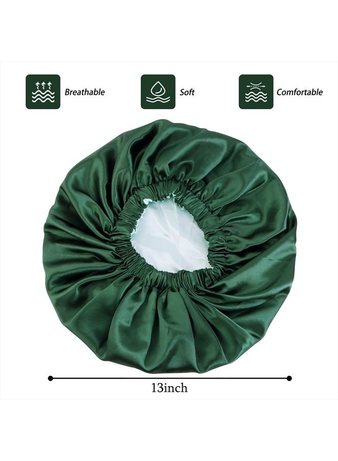 Edoneery Satin Bonnet Silk Bonnet Hair Bonnet for Sleeping Satin Bonnet for Hair Bonnets for Women Silk Bonnet for Natural Hair - Image 4