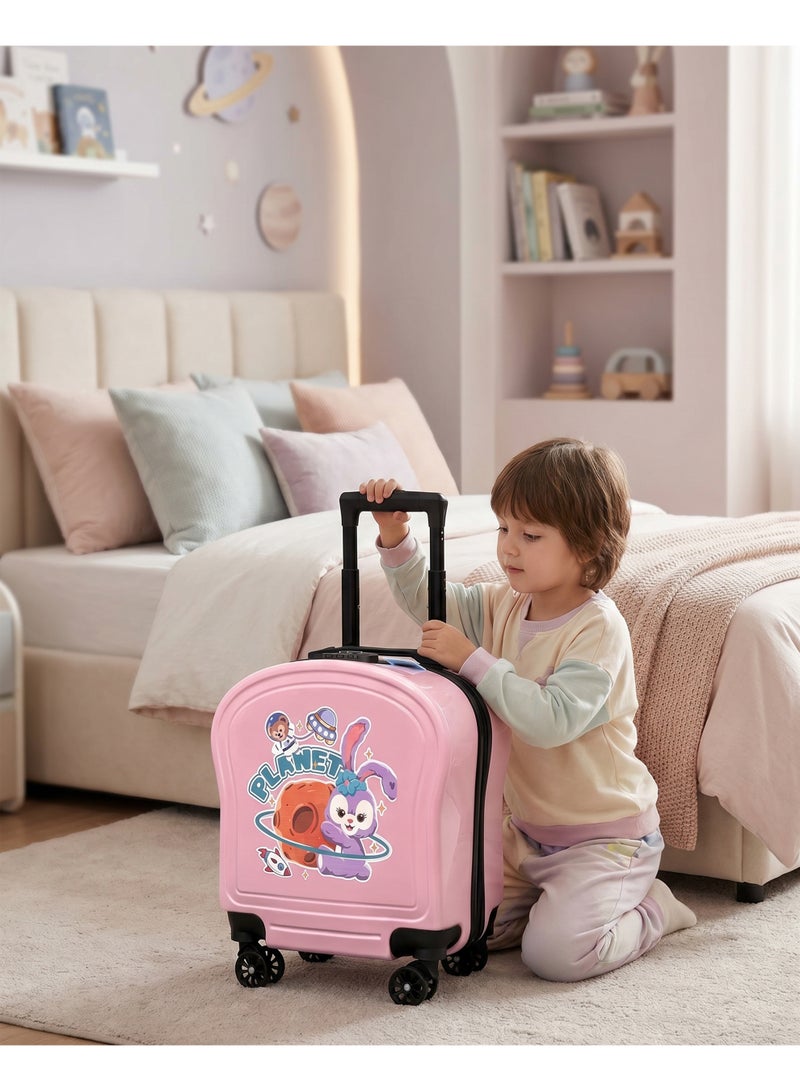 ZAAPPY Kids Cute Printed ABS Lightweight 17 Inch (7kg) Cabin Size Luggage, 8 Wheels, Combination Lock Suitcase - Image 2